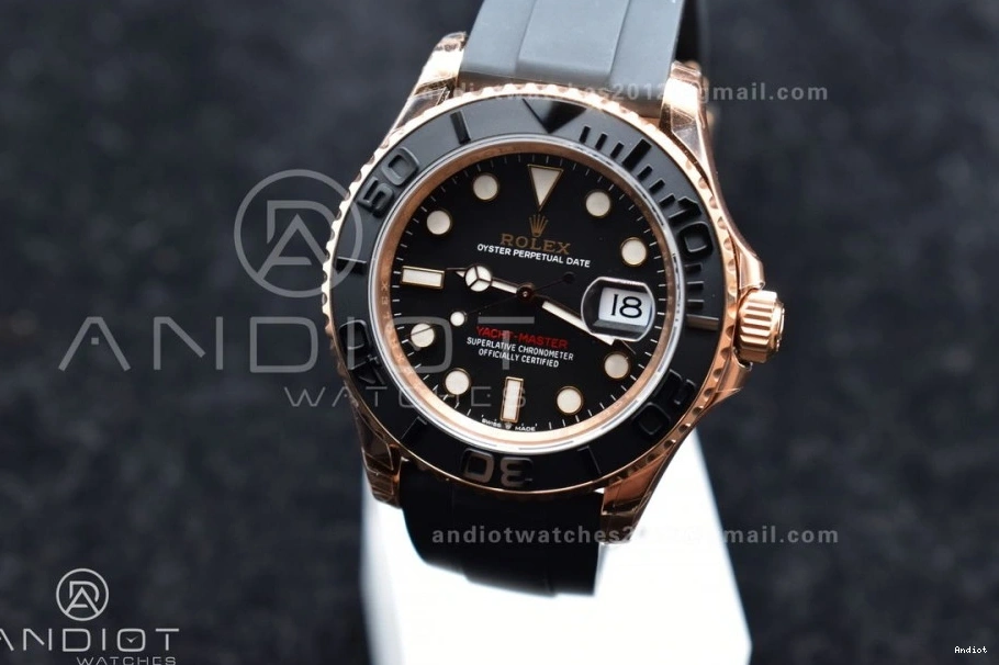 VS3235 Ceramic Best on VSF Black 126655 Bezel Oysterflex Rubber Yacht-Master Edition 1:1 Strap 0401